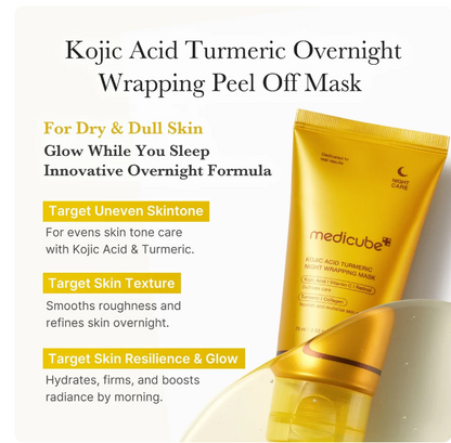 MEDICUBE TURMERIC NIGHT WRAPPING MASK